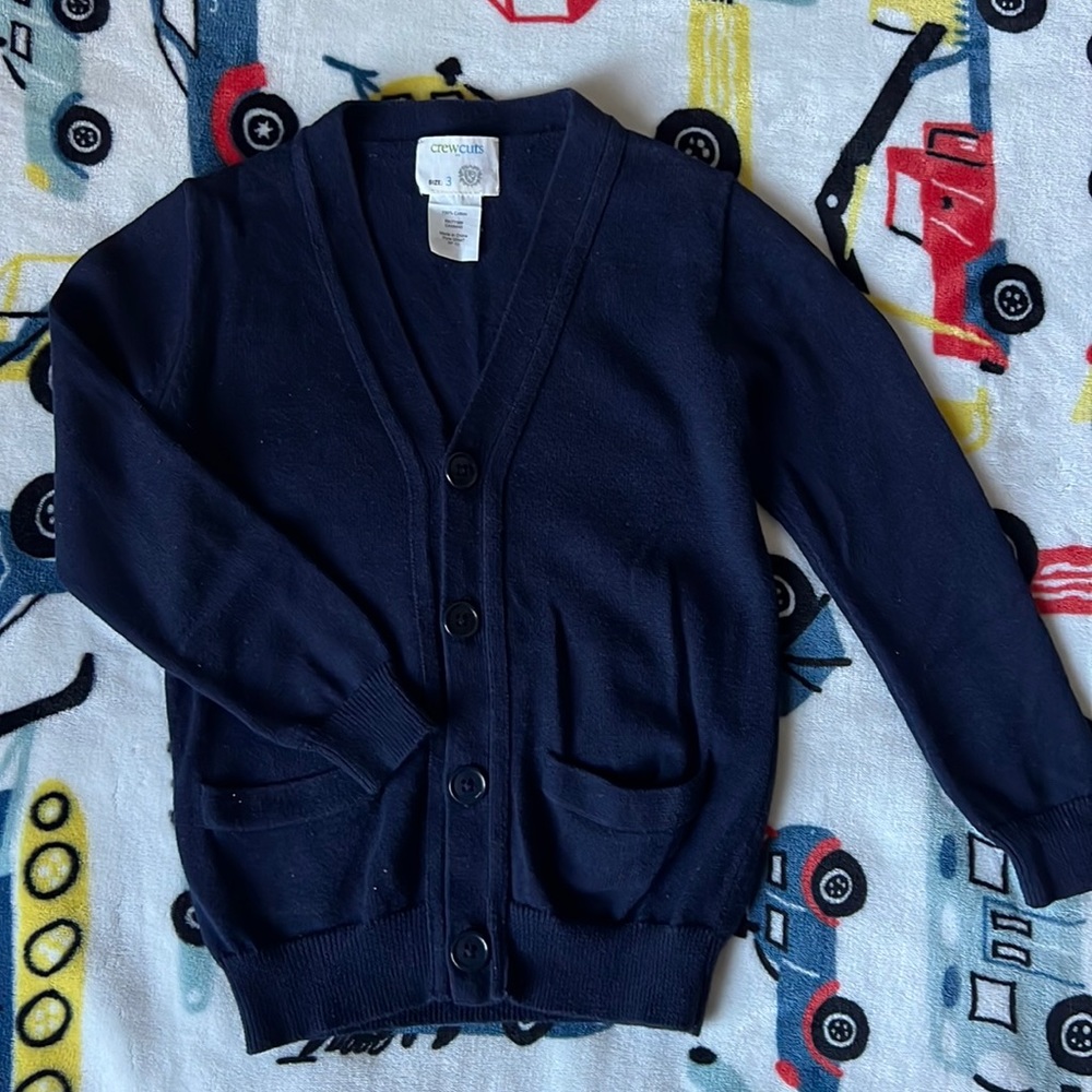 J. Crew Factory Boys' cotton cardigan sweater